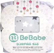 BE BABE BABY SLEEPING BAG 18-36 MONTHS 2.5 TOG GREY STAR WEARABLE BLANKET UNISEX