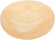 [DEARMAMY] Beret Hat Ladies Hats Bucket Hat Sun Hat Buret Cotton Hat Hat Beret Beanie Woven Beret Hat Beret Hats Beret Hat Women Gilligan Cap Classic Beret UV Hat Khaki