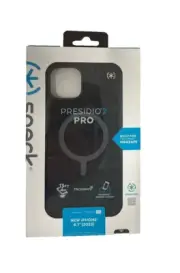 Speck Presidio 2 Magsafe iPhone 14/15 Plus Case, Black/White