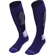Troy Lee Designs Coolmax Vox Thick MX Youth Socks | Blue/White | Size