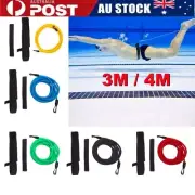3M 4M Swim Bungee Trainer Belt Resistance Tether Leash Pool Training Aid Harness