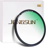JONGSUN 105mm UV Filter, S-Pro HD Nano MRC16 Camera Ultraviolet Protection Filter, 16 Layers Multicoated, SCHOTT B270, Ultra-Slim, Lens Cloth Kit
