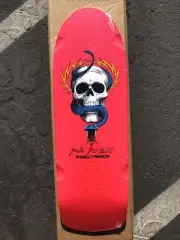 Mike McGill Skateboard Deck Skull Snake Powell Peralta Pink Pig