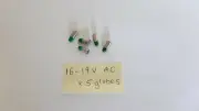 Marklin 600020 Green Signal Globes / bulbs x 5 items. 16-19V AC. New cond. HO