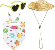 Porch Geese Costumes | Geese Statue Costume,Beach Holiday Style Cement Figurine Sunglasses Straw Hat For Wedding Seaside Courtyard Indoor