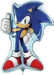 Toyland® 29 Inch Sonic The Hedgehog Shaped Character Foil Balloon - Kids Party Balloons