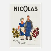 Galrie Nicolas Fine Bottles (1930) Vintage Poster French Art Masterpiece for Home Decor, Poster Only, A4 21 x 30cm (8 x 12inch)