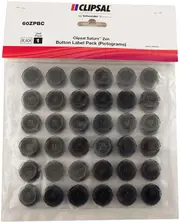 Clipsal Saturn ZEN Button Label Kit Black