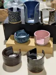 AeroPress CERAMIC HAND MADE filter holder / cotton rounds holder