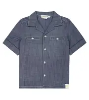[Bonpoint] Bonpoint Cyrano cotton shirt Y 10 blue
