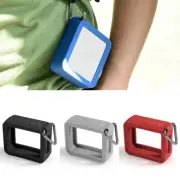 Portable Protect Case Silicone Cover+Metal Hook For JBL GO 2 Blue-tooth Speaker
