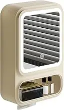 Bathroom Vanity Mirror Cabinet,Bathroom Wall Cabinet with Mirror | Storage Organizer with LED Lights, Magnetic Door Tissue Dispenser, Modern Decor for Shampoo Makeup