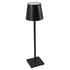 HG (Black )Cordless Table Lamp 3 Color Mode Touch Control Stepless Dimming