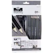 Royal & Langnickel Learn To Sketch Set 31 Pieces