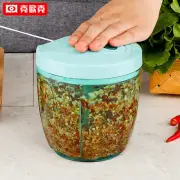 1x Kitchen Vegetable Food Chopper Hand Pull Garlic Ginger Slicer Pepper Cutter