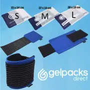 Reusable Hot/Cold Ice Packs for Sports Injuries - gel packs, sleeves, wraps S-XL
