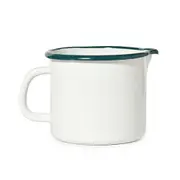 St. Clare Enamel Measuring Jug 10cm Baking Utensil Round w/ Handle White