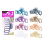 8x Women Hair Claw Clip Multicolour Large Plastic Hair Clip Barrette Clamp Crab