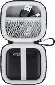 Lacdo Hard Drive Carrying Case for Crucial X6 / WD Elements SE Portable SSD 1...