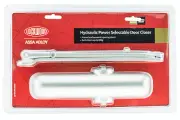 Lockwood 2024-SERIES HYDRAULIC DOOR CLOSER Power Selectable, Silver *Aust Brand