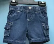 Sprout baby girl denim shorts Sz 000 BNWT cargo pants summer holiday casual