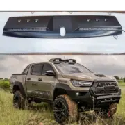 Fits for Hilux Revo Rocco 2015-2021 Roof Top Light Bars Lamp with LED DRL Black