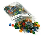 50 Grams of 500 Assorted Color 3.5mm Miyuki Glass Square Jewelry Seed Beads