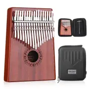 Kalimba 17 Keys Thumb Piano with Waterproof Protective Box, Tune Hammer and S...