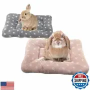 MANSHU Small Animal Plush Bed, Bunny Bed, for Bunny, Squirrel, Hedgehog, Pink