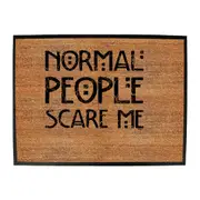 Normal People Scare Me - Funny Novelty Doormat Man Cave Floor mat