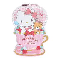 在飛比找momo購物網優惠-【SANRIO 三麗鷗】2024 線圈造型掛曆 壁曆 月曆 