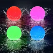 JLGCUF Floating Pool Lights Ball Lamp - IP68 Waterproof 16 Color LED Night Light with Remote Control for Outdoor Swimming Pool Beach, 3in