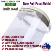 Full Clear Face Shield Mask Protective Film Shields Visor Safety Cover Anti-Fog