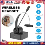 Bluetooth Trucker Driver Call Center Headset Wireless Noise-canceling Headphone