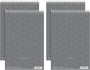 Tops Prism Steno Books, 6" x 9", Gregg Rule, Gray Paper, 80 Sheets, Perforated, 4 Pack (80274)