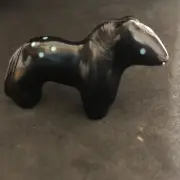 Zuni Jett Horse Pony FETISH​ by Zuni Herbert Halate 7096