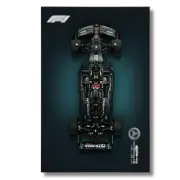 Acrylic Top-Speed Wall Mount Display for LEGO® Technic™ Mercedes-AMG F1 W14