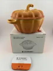 Le Creuset Pumpkin Mini Cocotte Persimmon 12 oz New, No Box