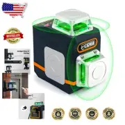 2x360° Green Laser Level with Remote Control & Magnetic Stand – Precision Tool
