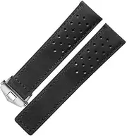 [EKSIL] Genuine leather watchband for TAG heuer watch strap with folding buckle 20mm 22mm Gray Black Brown cow leathr Band