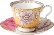 Butterfly Bloom Floral Fine Bone China Bouquet Teacup & Saucer Set