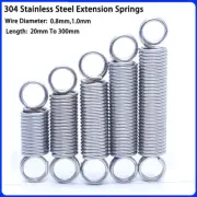 Stainless Steel Closed Loop Tension Spring Extension Springs Wire Dia 0.8mm
