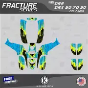 Graphics Kit for DRR DRX50 DRX70 DRX90 Fracture-cyan