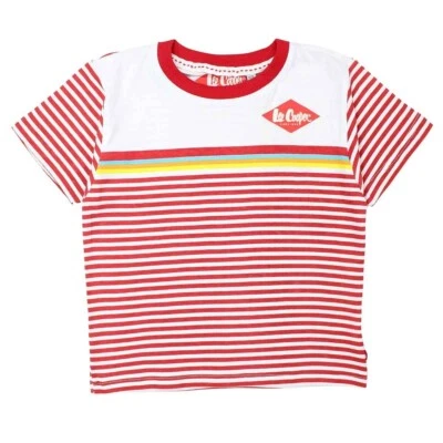 Shirt Boy Lee Cooper No. 10. Sleeves Courtes. Red Color, 4 To 14ans