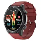 Silicagel Red Round Smart Watchs for Measuring Blood Oxygen Explosion-proof