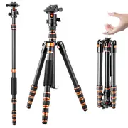 Carbon Fiber Camera Tripod for Dslr Portable Lightweight Portable Travel Tripod with 360 Degree Panorama Ball Head