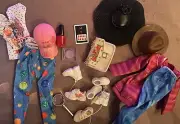 barbie clothes & Mini Ulta Polish & Eyeshadow