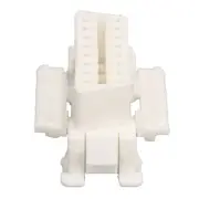 ˇ10PCS OBD2 16Pin Female Plug Harness Connector White For Car Diagnostic Plug