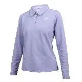 在飛比找遠傳friDay購物優惠-KAPPA 女長袖POLO衫-上衣 慢跑 運動 芋紫白