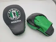 Africa Top Team Nigeria Green/Black Focus Mitts Set, Boxing MMA